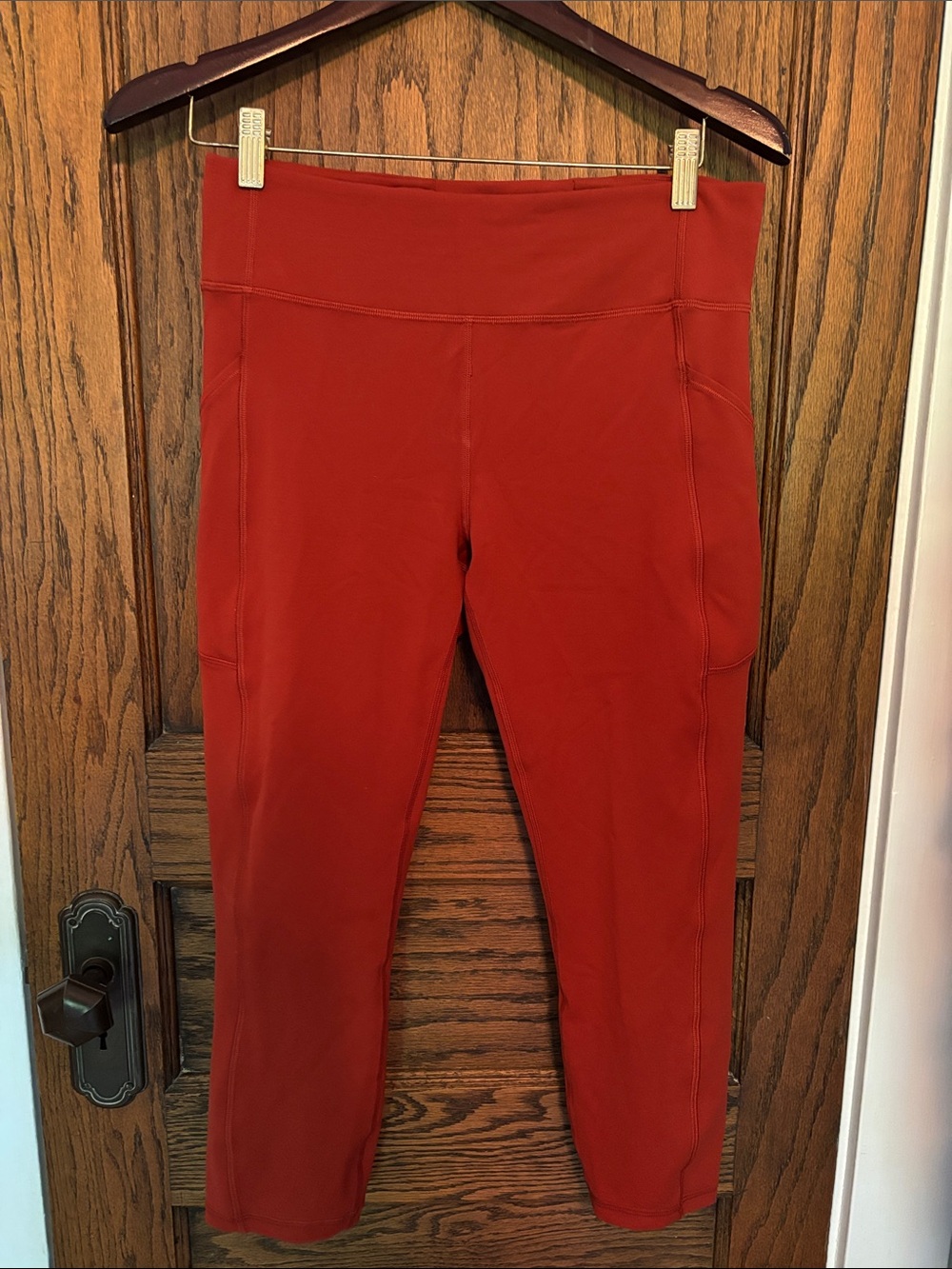 lululemon athletica Rust Red Capri Leggings